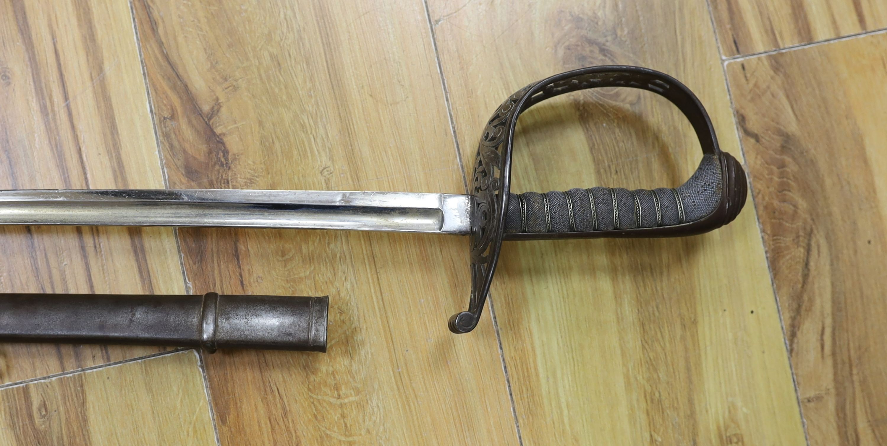 Two late 19th century cavalry sabres